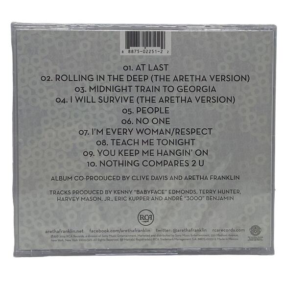 Aretha Franklin Sings the Great Diva Classics CD 2014 New Sealed Clive Davis - Picture 5 of 9